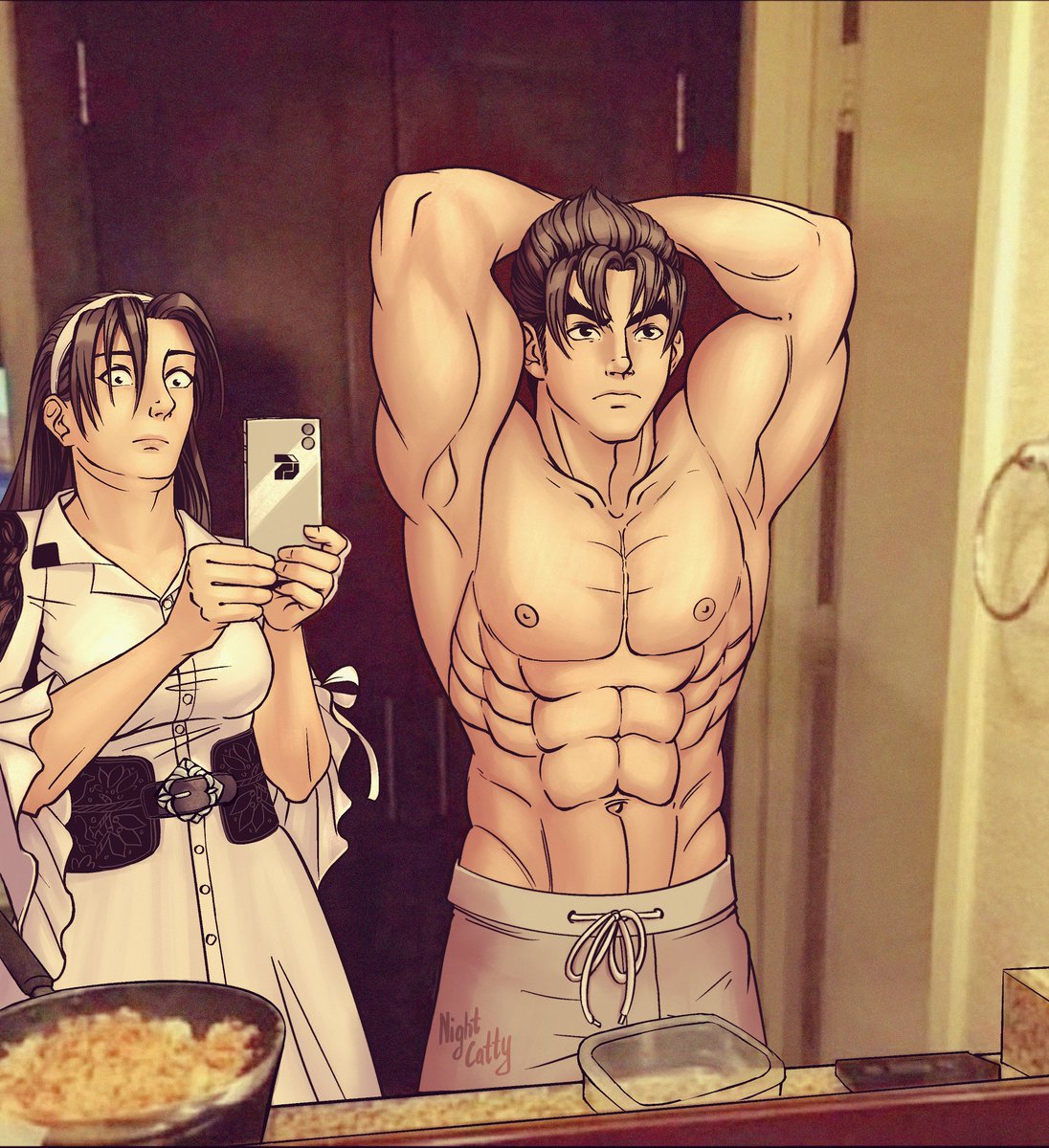 #TEKKENArt #JunKazama #JinKazama