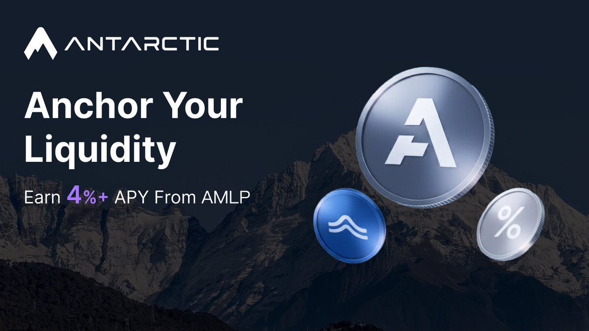 Your liquidity deserves more than sitting still.

Join AMLP and earn steady returns and ecosystem rewards.

👉 antarctic.exchange/lp/amlp