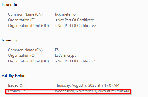AndrewHeavin's tweet photo. @TickrM your TLS cert is expired https://t.co/CP2otg6Z3V
