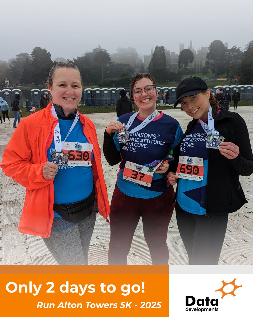 data_dev's tweet image. It’s almost time!

In just two days, our team will be heading to Alton Towers to take on the 5K challenge alongside an inspiring crowd of fundraisers and supporters.

If you’d like to donate, please visit: justgiving.com/page/data-deve…

#datadvelopments #AltonTowers5K  #charityevent