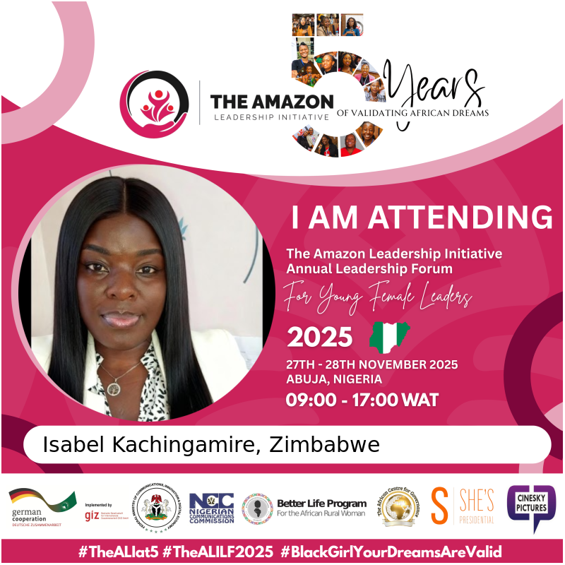 Super excited to share that I’ve been selected as a  participant for The Amazon Leadership Initiative – Young Female Leaders Forum 2025!

#TheALILF2025 #BlackGirlYourDreamsAreValid #TheALIat5 #YoungFemaleLeaders #WomenInLeadership #PurposeDriven