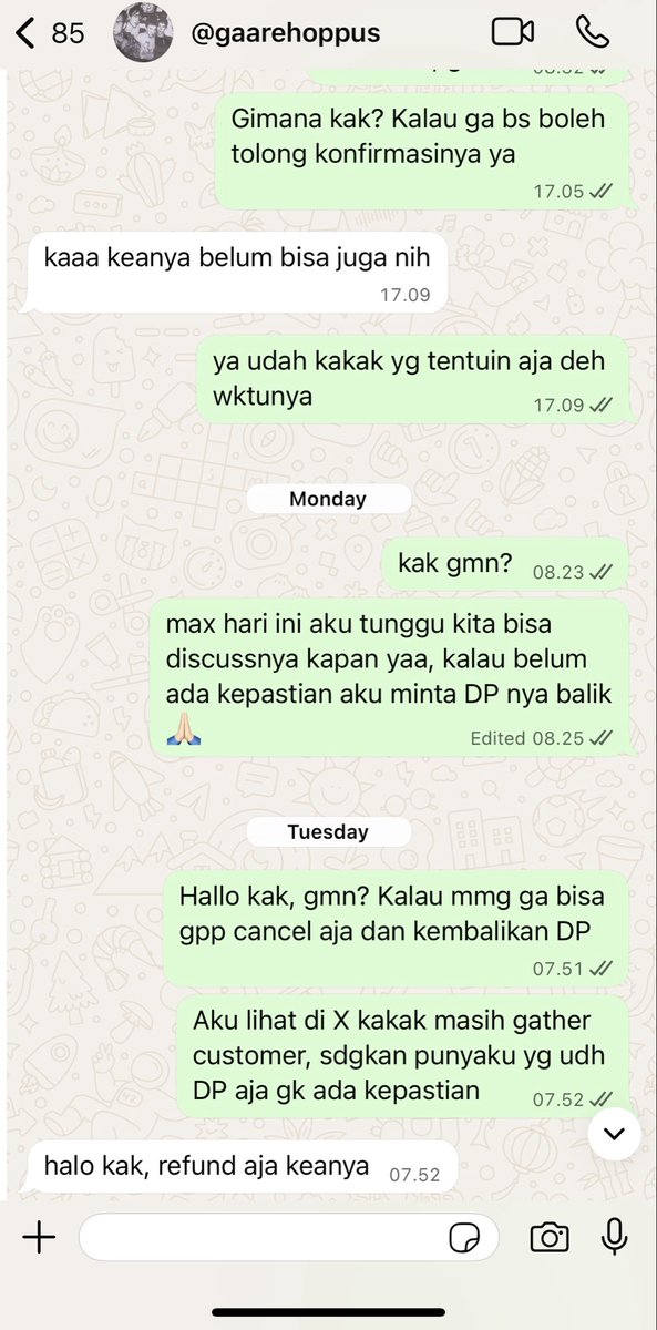 mondegrey_'s tweet photo. @gaarehoppus @5kdlin ati2 jgn pake dia deh, udh seminggu lebih cancel tapi DP gk di refund https://t.co/Yie2as9v0Z