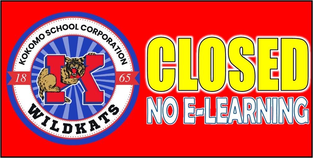 Kokomo Schools, including Head Start, will be 🔴CLOSED🔴 today (Monday, November 10), due to road conditions. Thank you for your understanding and support as we keep our Wildkat community safe.

<a href="/CityofKokomo/">City of Kokomo</a> <a href="/HitCountryKI/">WWKI 100.5 FM</a> <a href="/bam_weather/">BAM Weather</a>  <a href="/KokomoScanner/">Kokomo Scanner</a> <a href="/WTHRcom/">WTHR.com</a> <a href="/WISHNews8/">WISH-TV News</a> <a href="/FOX59/">FOX59 News</a>