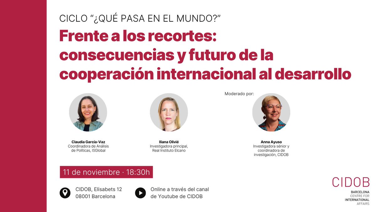 CIDOB (Barcelona Centre for International Affairs) tweet media
