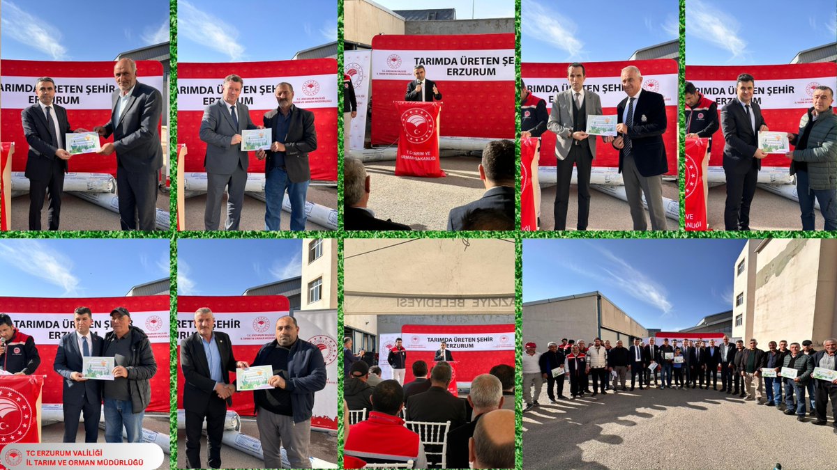 BÜGEM'in finanse ettiği “Erzurum İli Plastik Sera Üst Örtülerinin Yenilenmesi Projesi” kapsamında, İl Müdürümüz Alpaslan KENGER’in katılımıyla Aziziye'de üreticilerimize sera naylonu dağıtıldı.
<a href="/tcbestepe/">T.C. Cumhurbaşkanlığı</a> 
<a href="/TCTarim/">T.C. Tarım ve Orman Bakanlığı</a> 
<a href="/ibrahimyumakli/">İbrahim Yumaklı</a> 
<a href="/Bugemtr/">Bitkisel Üretim Genel Müdürlüğü</a> 
<a href="/ErzurumValiligi/">T.C.Erzurum Valiliği</a> 
<a href="/alpaslankenger/">Alpaslan Kenger</a>