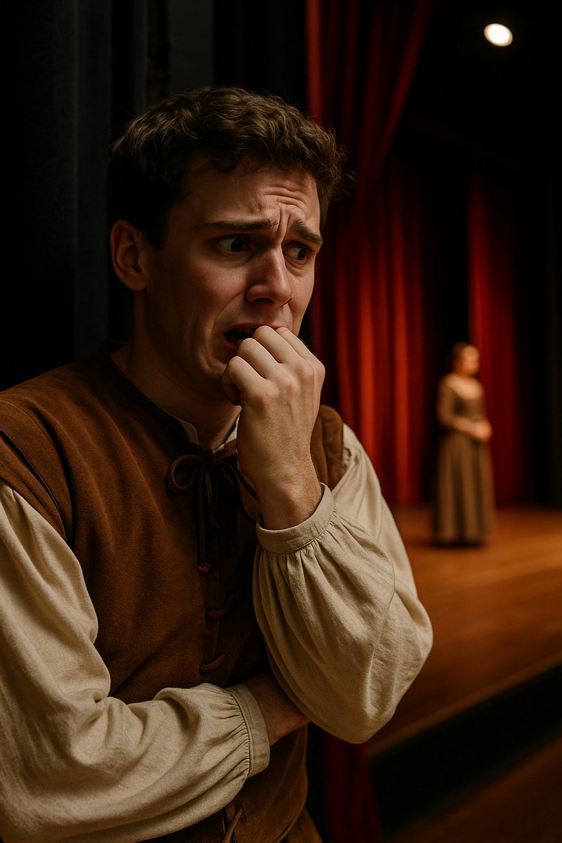 It may not look it, but many #actors brick it before going on #stage. They are not all extroverts, confident, or poised - what they are good at is pretending to be other people! More people need to believe this to be true.  #actorslife #dramanic