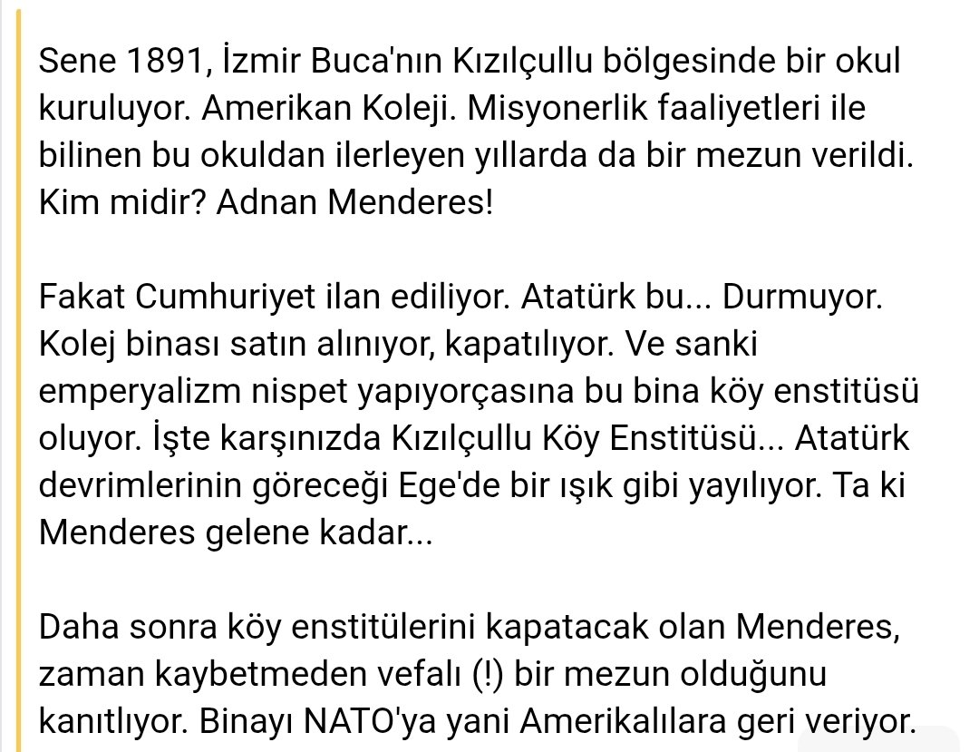 Onurovics's tweet photo. @HuseyinLikoglu Devamını Köy Enstitüleri Dosyası kitabından okuyabilirsiniz... https://t.co/Id7kH3EZXb