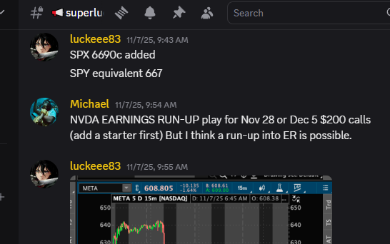 SuperLuckeee's tweet photo. NVDA biggest earnings in history will be on NOV 19.

ALERTED Nov 28 or Dec 5 $200 calls on FRIDAY for the earnings run-up play. https://t.co/xwozXENaDt