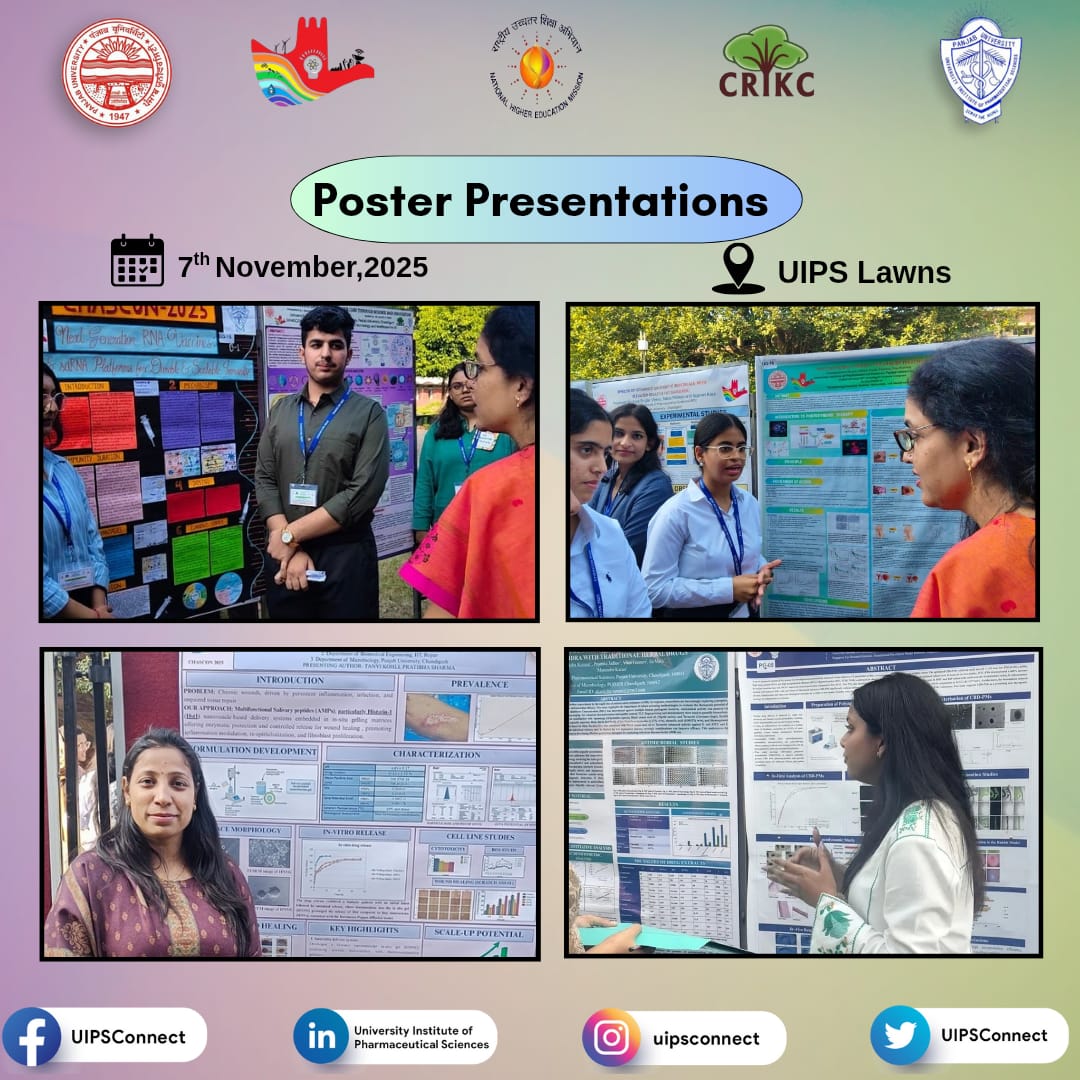 UIPSconnect's tweet image. #uips #puchd #panjabuniversity #chandigarh #chascon #2025 #presentation #conference #sciences