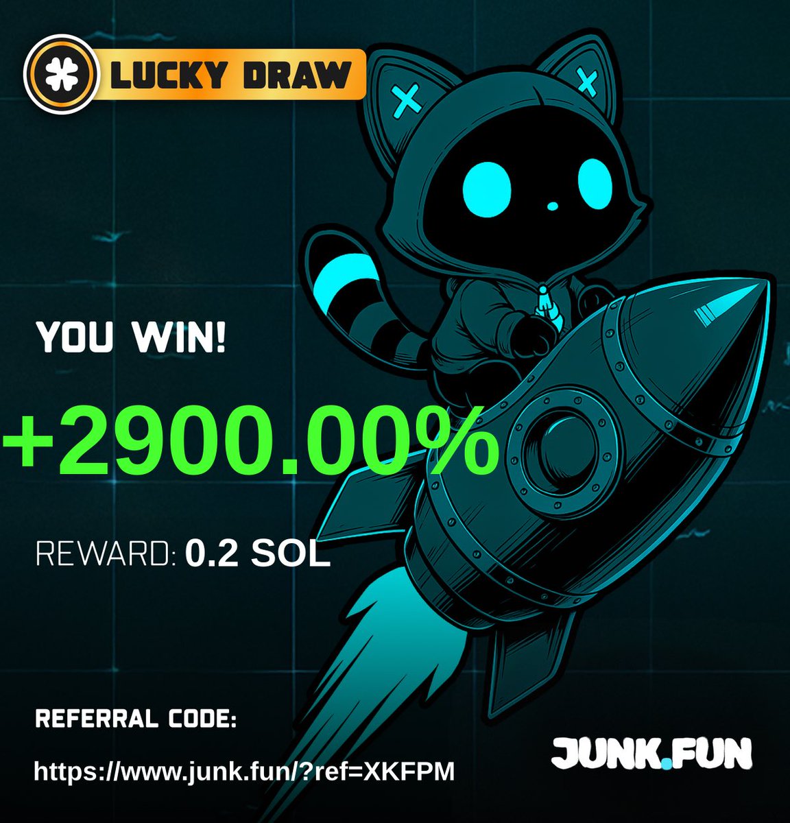 Get some sol for junking my useless shitcoins.
And got some more from ruffle.
Thanks!  <a href="/junkfun_/">junk.fun</a> 

 @mantanetwork, <a href="/bonk_inu/">BONK!!!</a>