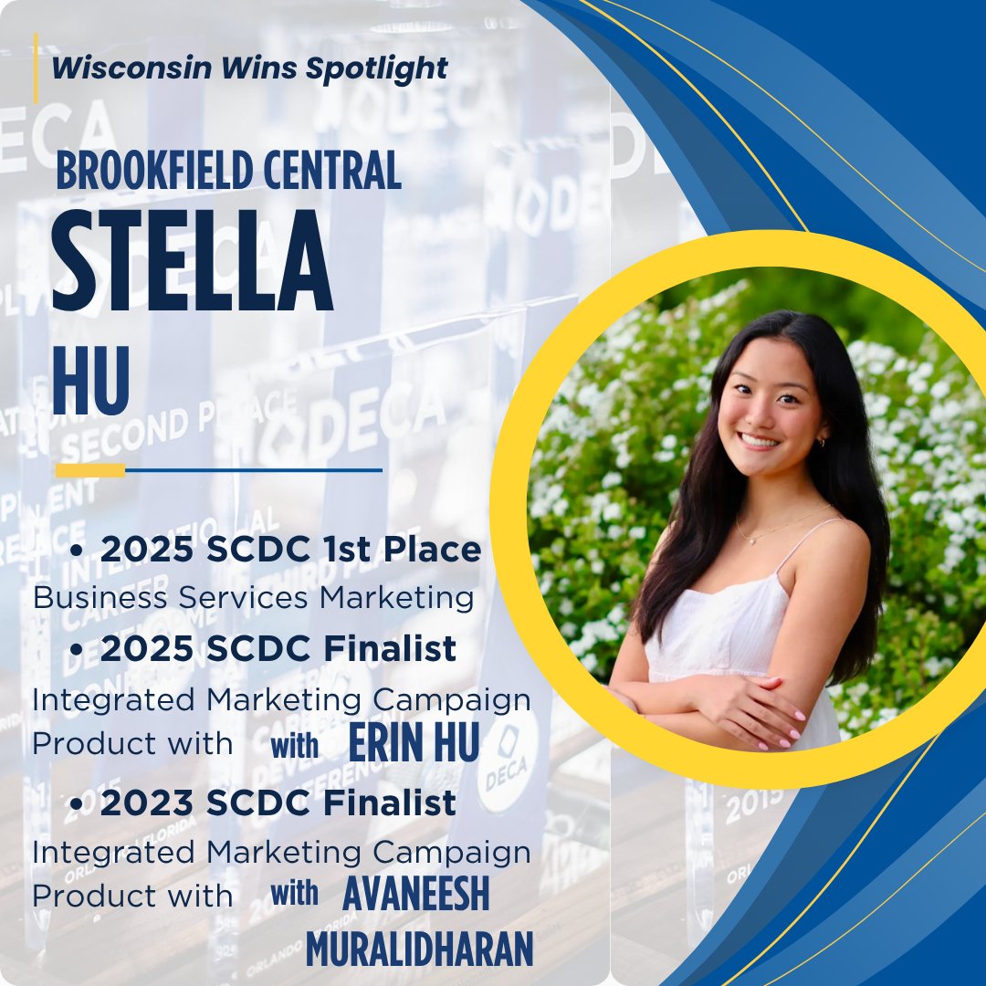 Congratulations, Stella from Brookfield Central on this edition of Wisconsin Wins Spotlight!