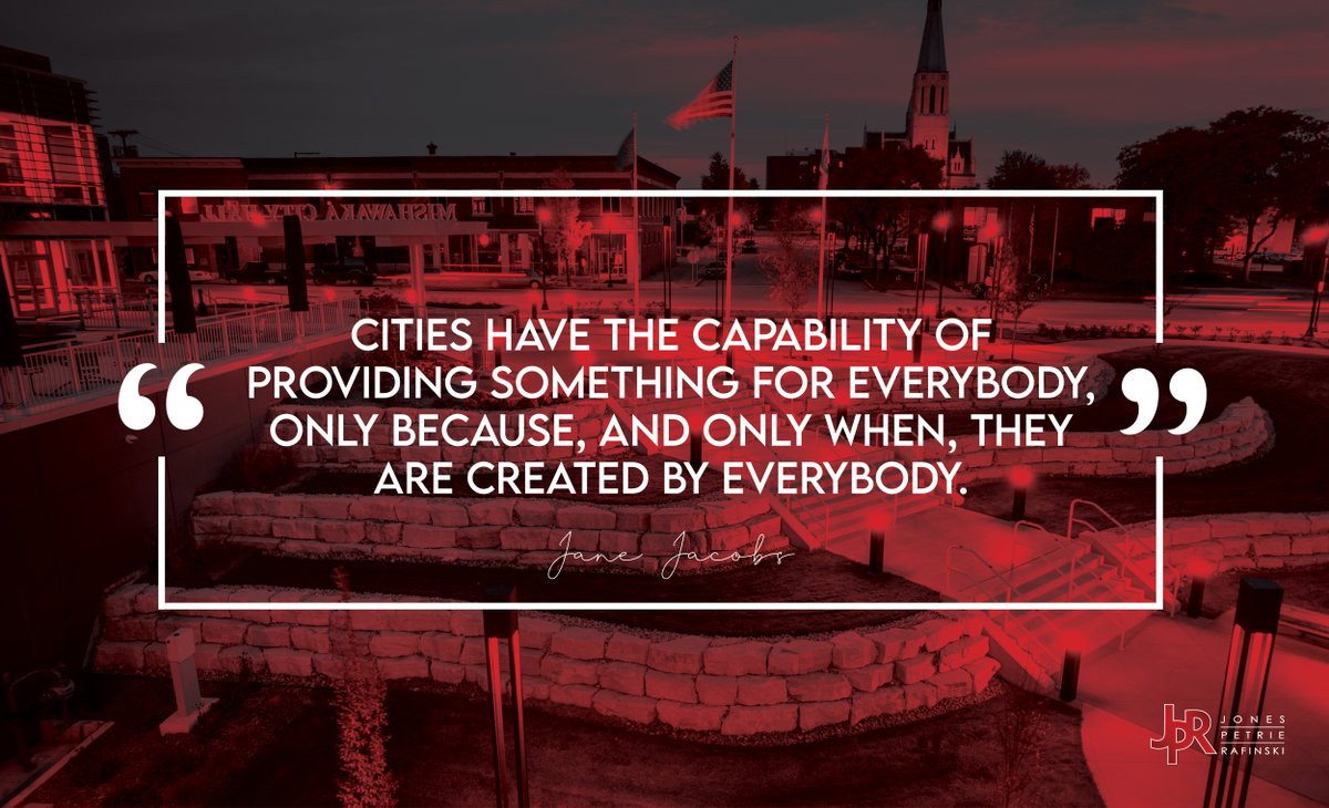 JPR1Source's tweet image. “Cities have the capability of providing something for everybody, only because, and only when, they are created by everybody.” — Jane Jacobs

At JPR, we know strong communities are built together. Every voice, every vision, every effort matters!  #MondayMotivation