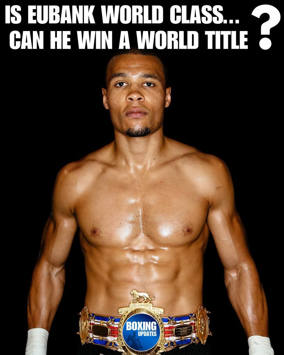 Boxing_Updates1's tweet image. Is Chris Eubank Jr. a world class operator❓️
Can Chris win another world title❓️

#Boxingupdates #Boxing #boxingnews #Britishboxing #ChrisEubankJr #ConorBenn #Eubankjrbenn2