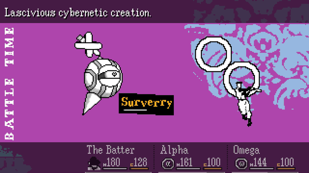 ZoraDementio's tweet image. Because my brain loves combining the things I love, I made the #BatteryNote robots into #OFFgame bosses.
#BatteryNoteFA