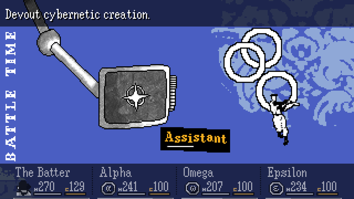 ZoraDementio's tweet image. Because my brain loves combining the things I love, I made the #BatteryNote robots into #OFFgame bosses.
#BatteryNoteFA