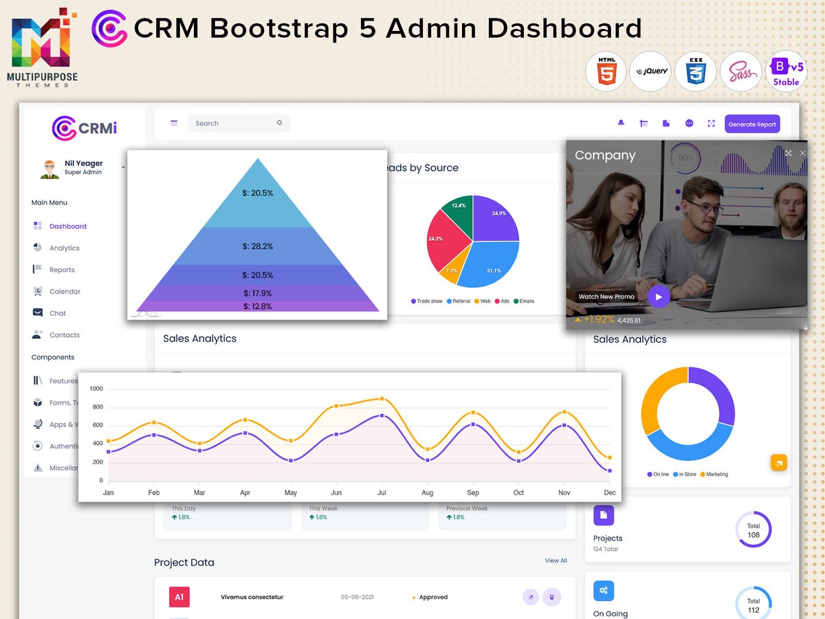 MultiStoreTheme's tweet image. Modern CRM Admin Template – Manage Clients, Sales &amp;amp; Analytics Easily
.
Buy Now: themeforest.net/item/crmi-boot…
.
#crmtemplate #admindashboard #bootstraptemplate #businessui #salesdashboard #crmadmin #dashboarddesign #webtemplate #adminui #responsiveui