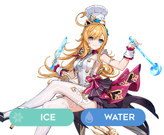Giving every Genshin Character Pokemon types!
Day 29
Escoffier - Ice/Water
Ability: Rain Dish - gradually regains HP in rain.