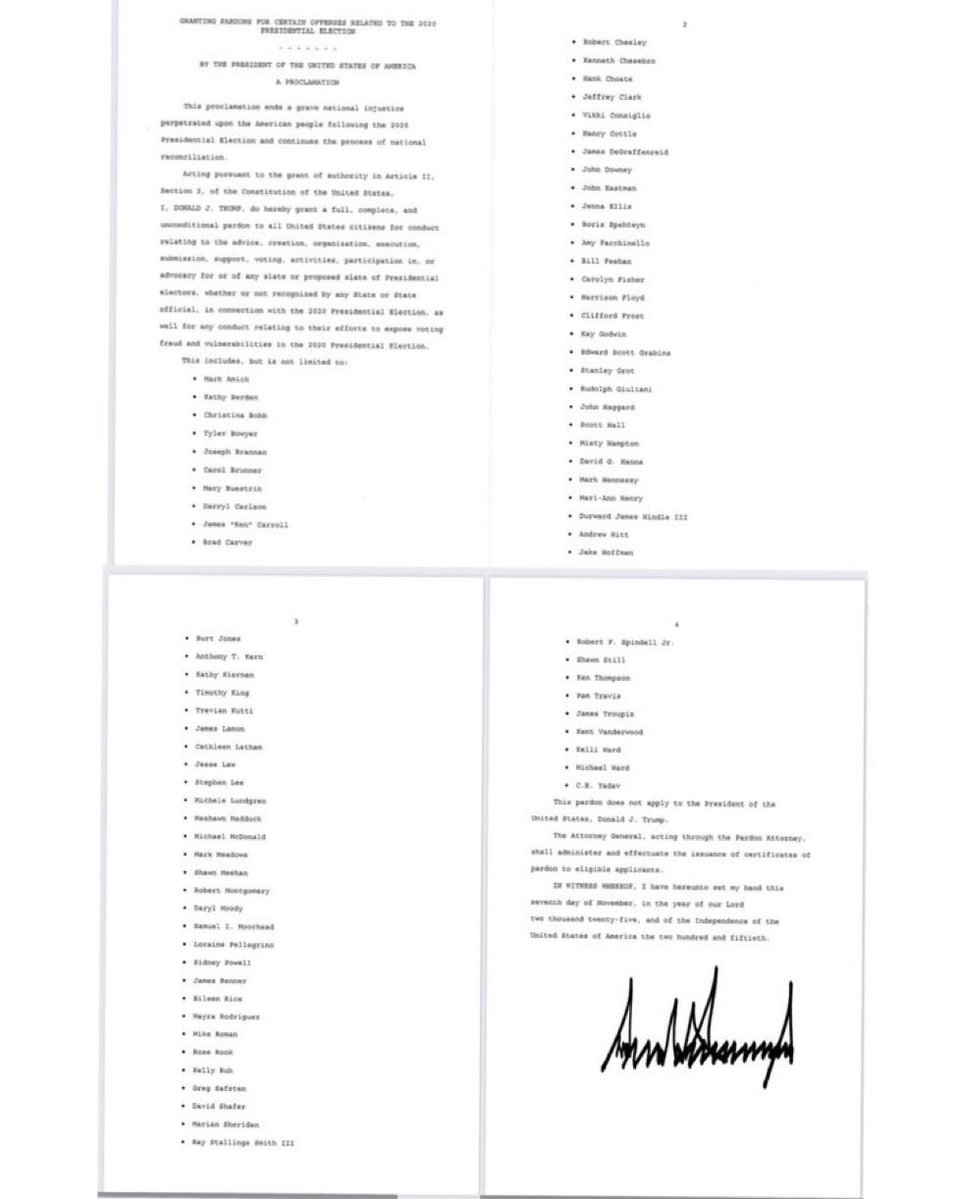 Here’s the pardon list that includes the name of prominent Georgians.