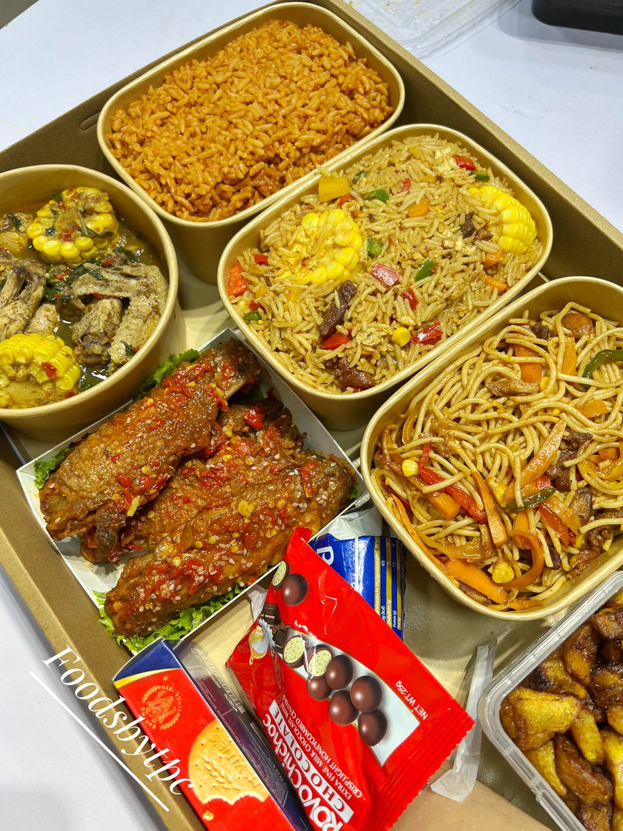 Symplybim's tweet photo. We offer a variety of food boxes, food trays and food packs.

You can send a DM if you’d be interested in any of our food boxes for as low as 25k. https://t.co/Kdk6redCdm