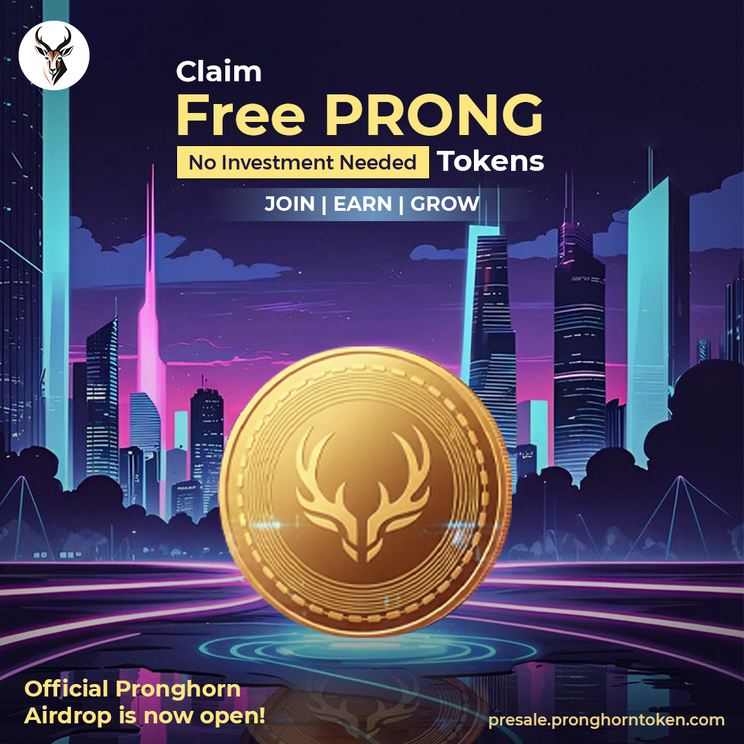 PronghornToken's tweet photo. 🎯 Claim Free PRONG Tokens — No Investment Needed!
The official Pronghorn Airdrop is open!

✅ Follow on X
✅ Join Telegram
✅ Complete the form

Every step = real crypto rewards 💎
🔗 https://t.co/JGTjGA75nM
#PronghornToken #AirdropLive #BNBChain #FreeCrypto #CryptoRewards https://t.co/i7xfQyYKFT