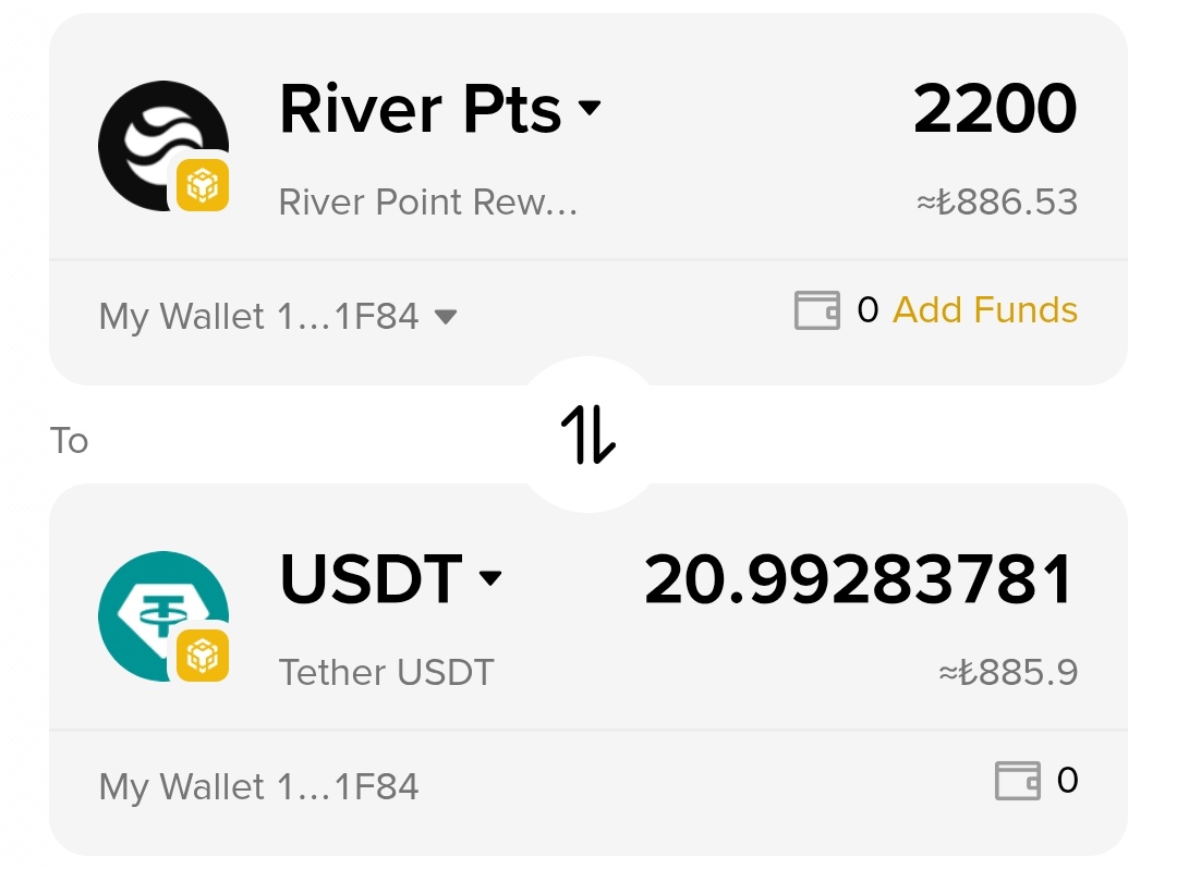 Dünkü kazancım 45$=1900₺ iken $riverpts deki düşüşle 886₺'ye düştü. Burda çok önemli bir nokta var,bu yoldan dönenler olucak pastadaki payımız çoğalacak. Şuan asla vazgeçmeden devam etmeliyiz. Destek çıkan herkese destek çıkıcam. Türk ct sinin gücünü herkese göster🤝 <a href="/River4fun/">River4FUN 🐝</a>