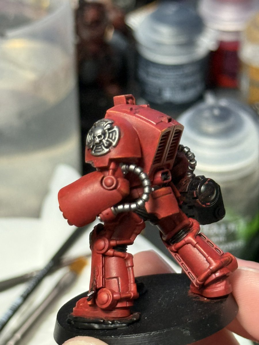 pramo_for_u's tweet image. 今日のひとくちウォーハンマー 
ターミネーターアーマーはホントかっこいいし塗ってて楽しい！！