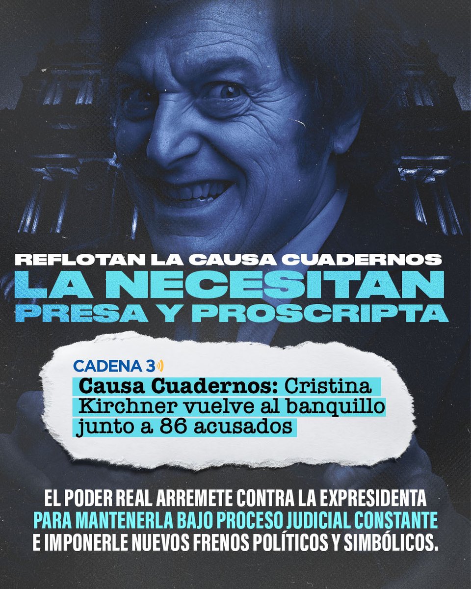 Perseguir a una dirigente política por pensar distinto es retroceder en democracia. La historia sabrá quiénes fueron los responsables.