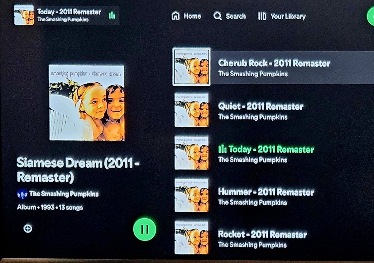 Loud but strangely soothing.