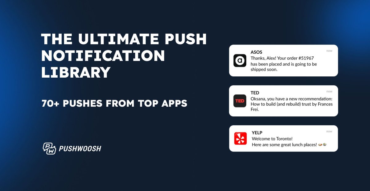 We’ve just published what may be the most comprehensive collection of #push notification examples out there✨
🔔 Promotional, transactional, behavioral
🧭 E-commerce, media, gaming, fintech, social &amp; messaging
🎯 Activation, conversion, loyalty...
buff.ly/rfzGd6g