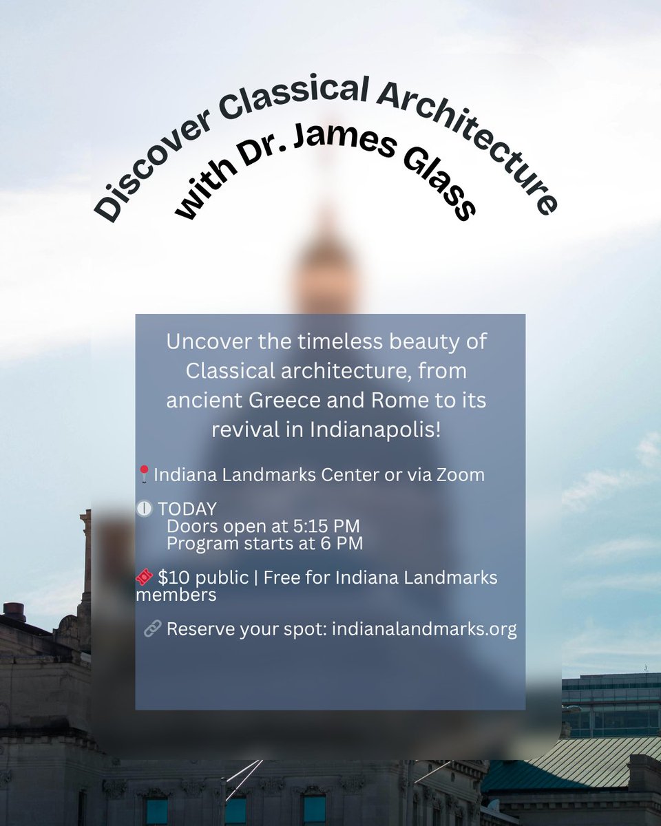 IHSIndiana's tweet image. Culture, history, and drama—this week with @IHSIndiana has it all!

🏛️ Nov. 10: Dr. James Glass on Classical architecture in Indy 
🎭 Nov. 14–16: Verdi’s Rigoletto at The Tarkington

Celebrate Italian heritage and the arts! 🔗 italianheritage.org