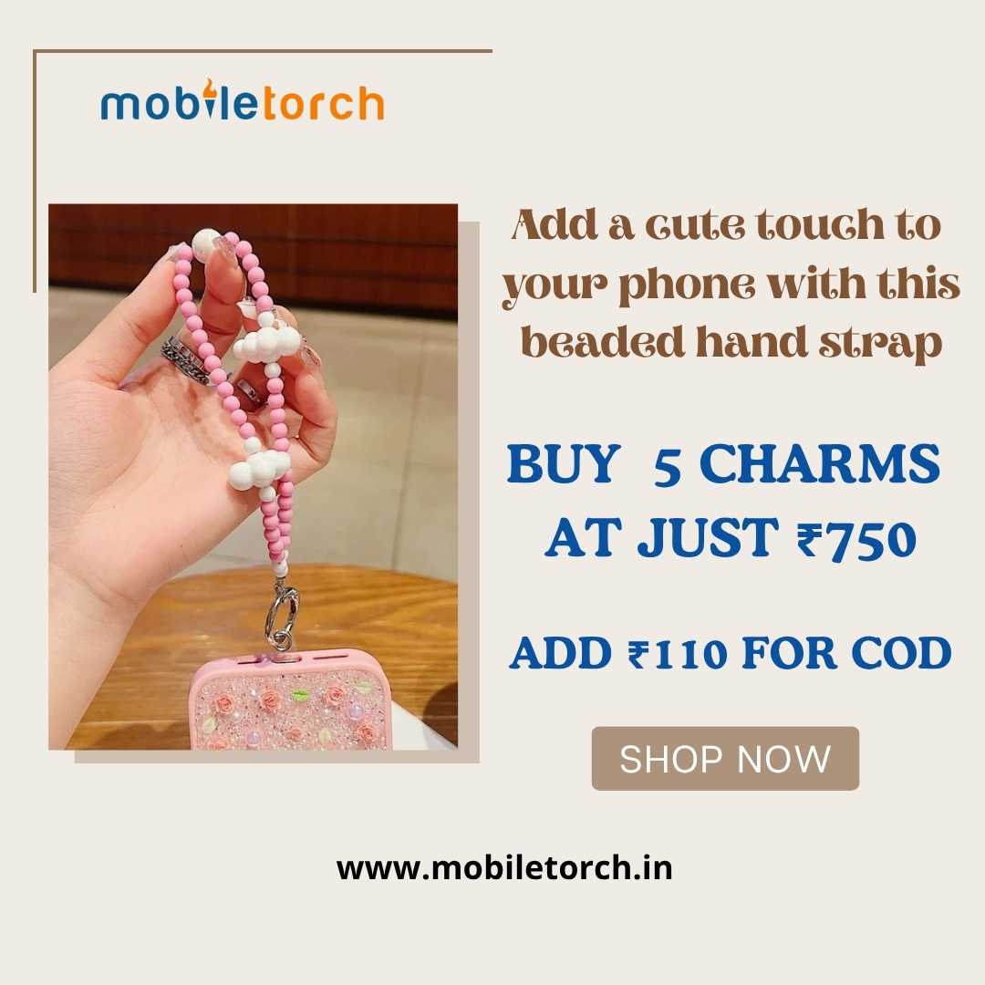 MobileTorch2222's tweet image. Your phone deserves a little sparkle 💕📱
Add a pop of color with our beaded hand straps!
Buy 5 charms for just ₹750 🎀
COD available for ₹110 ✨
Shop now at mobiletorch.in
 💫

#MobileTorch #PhoneCharmLove #CutePhoneAccessories #BeadedStraps #StyleYourPhone