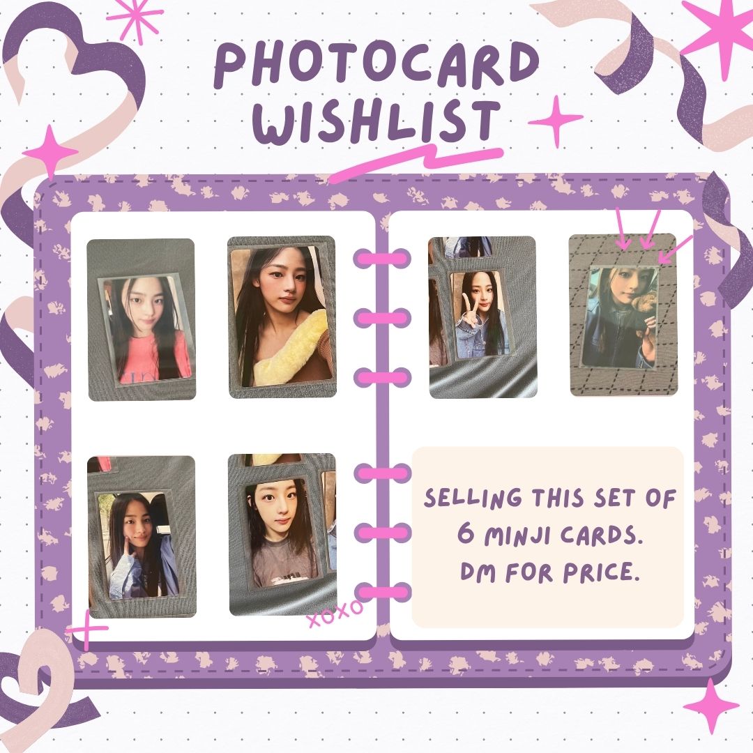 zeekascards's tweet photo. Selling Minji set! DM for price :) #Newjeans #WTS #LFB #Minji #kpop https://t.co/dTaiNcWpRP
