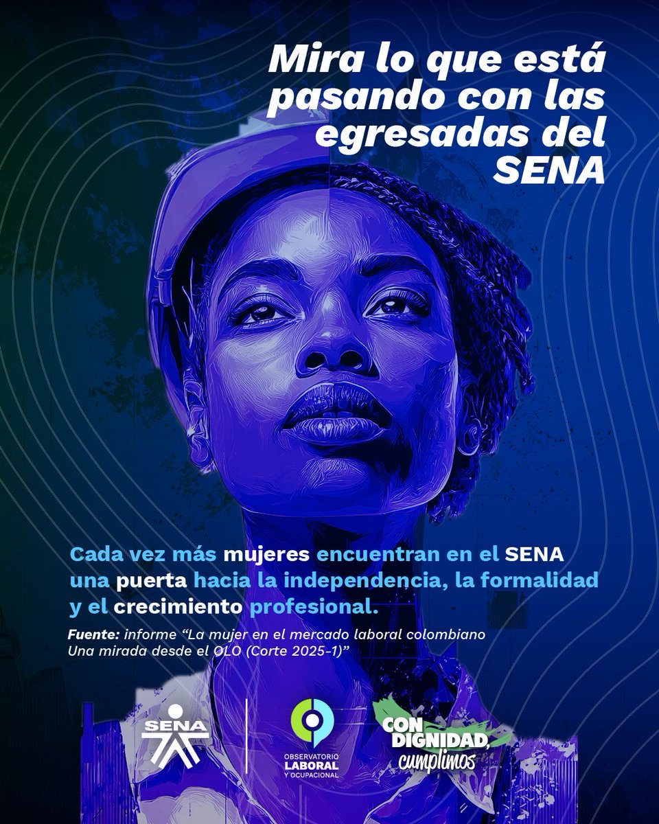 SENAComunica's tweet photo. El empleo femenino sigue en ascenso.
Más mujeres acceden a trabajos formales, fortalecen su autonomía y contribuyen al desarrollo económico y social.

Son avances que reflejan inclusión, equidad y nuevas oportunidades en todo el país.

#NosOcupaElPaís https://t.co/Fvku2TqiLI