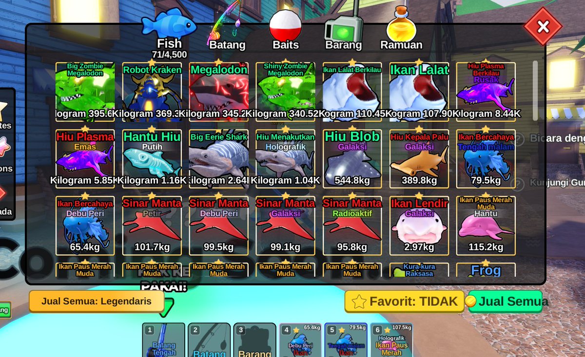 SALTigaaaaa's tweet photo. wts fish it

ikan2 koleksi:
mega zombie
mega biasa
kraken
worm fish
dll.
secret tumbal 1/8k (14ekor)
coin redy banyak, 1m 16k, ambil 4m lebih rate 15k
bebas tanya2 dulu, dijamin murmer ☝️
testi ada di profil ya 😁 https://t.co/b1zuQbqBPj