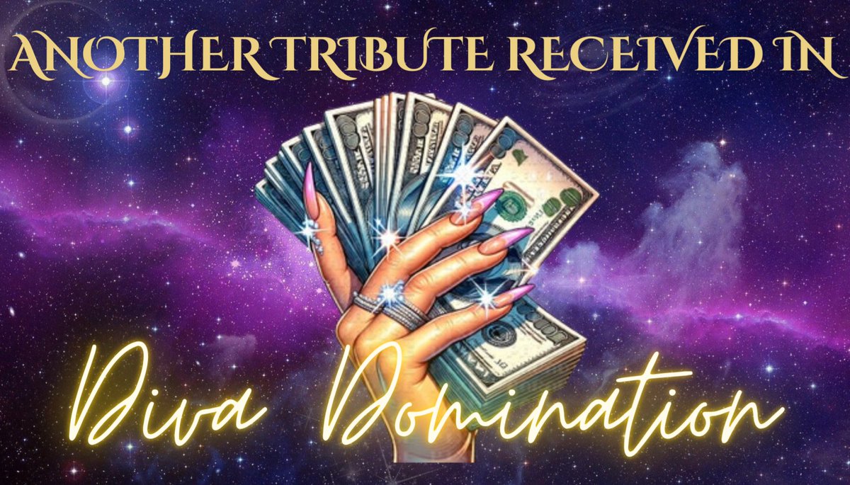 We love to see it! Someone has sent <a href="/GoddessK1tty/">Goddess Kitty 🤍 Birthday 28/11 🎂</a> a tribute of $96.00 USD in Diva Domination Discord 💰