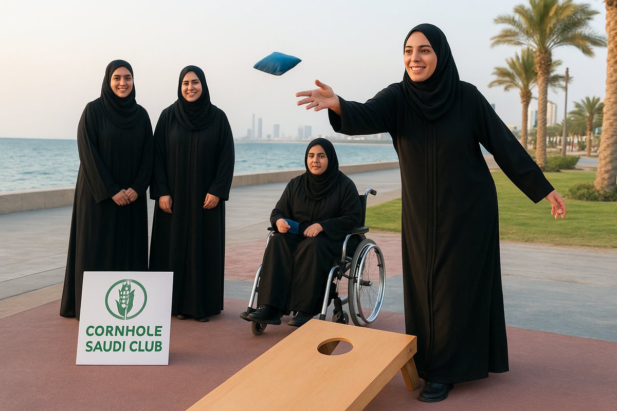 نادي الكورن هول السعودي 🇸🇦 Saudi Cornhole Club tweet media