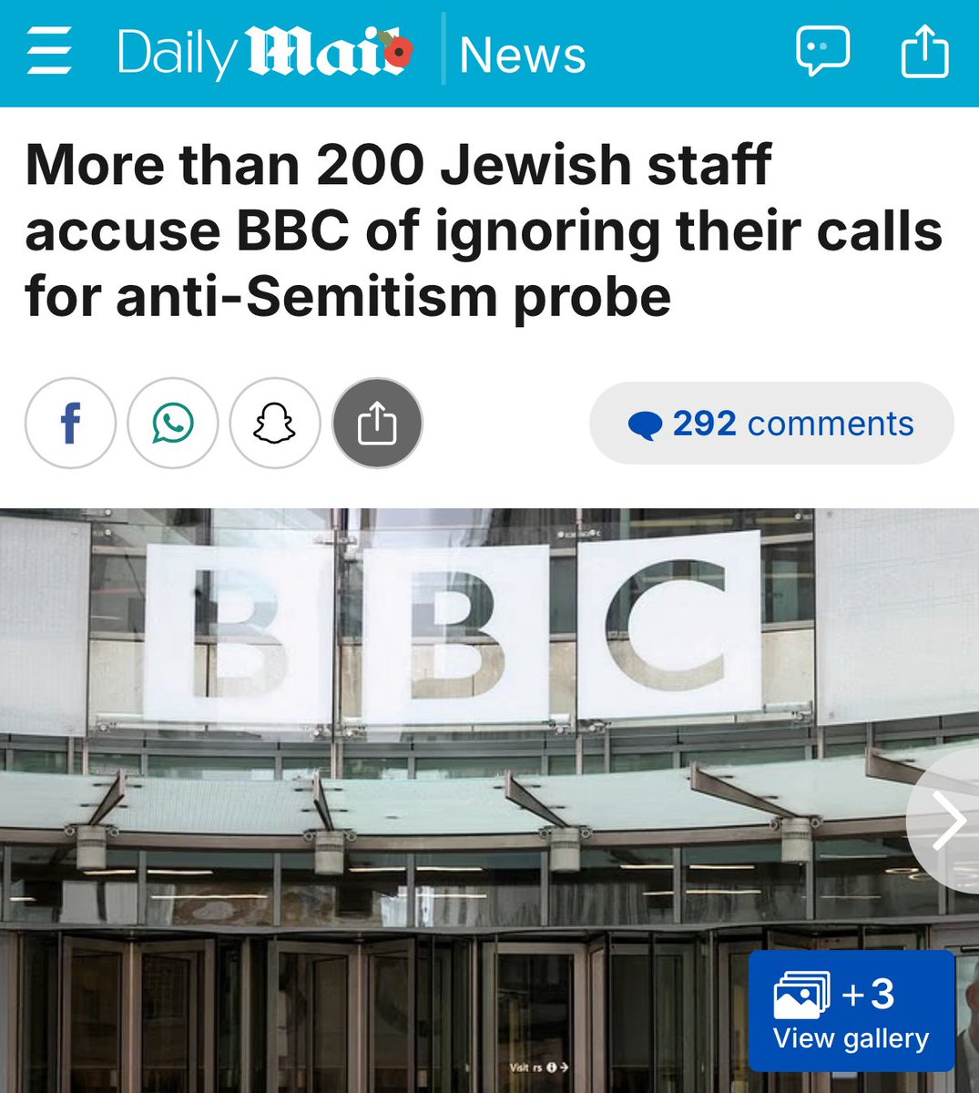 A year ago Jewish staff complained about antisemitism at the BBC and were completely ignored. Removing two people won’t solve that problem. 

What are they going to do about this?
