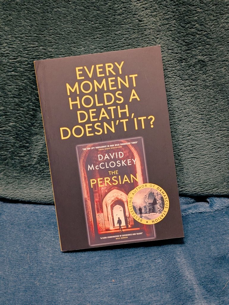 ByYourBedside's tweet image. Thank you @_SwiftPress for my copy of The Persian by @mccloskeybooks.

From Tehran to Tel Aviv, Istanbul and Stockholm, The Persian is a gripping thriller exploring what happens when a loner spy is forced to reckon with the consequences of his deception. 

Out in January.