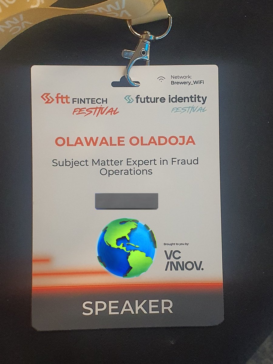 Olawalium's tweet photo. London, here I am. Let's do this. Session starting soon...
#Fintech #Futureidentity #VCInnovation #Fraud #Tech #London https://t.co/o5QoqJpbnU