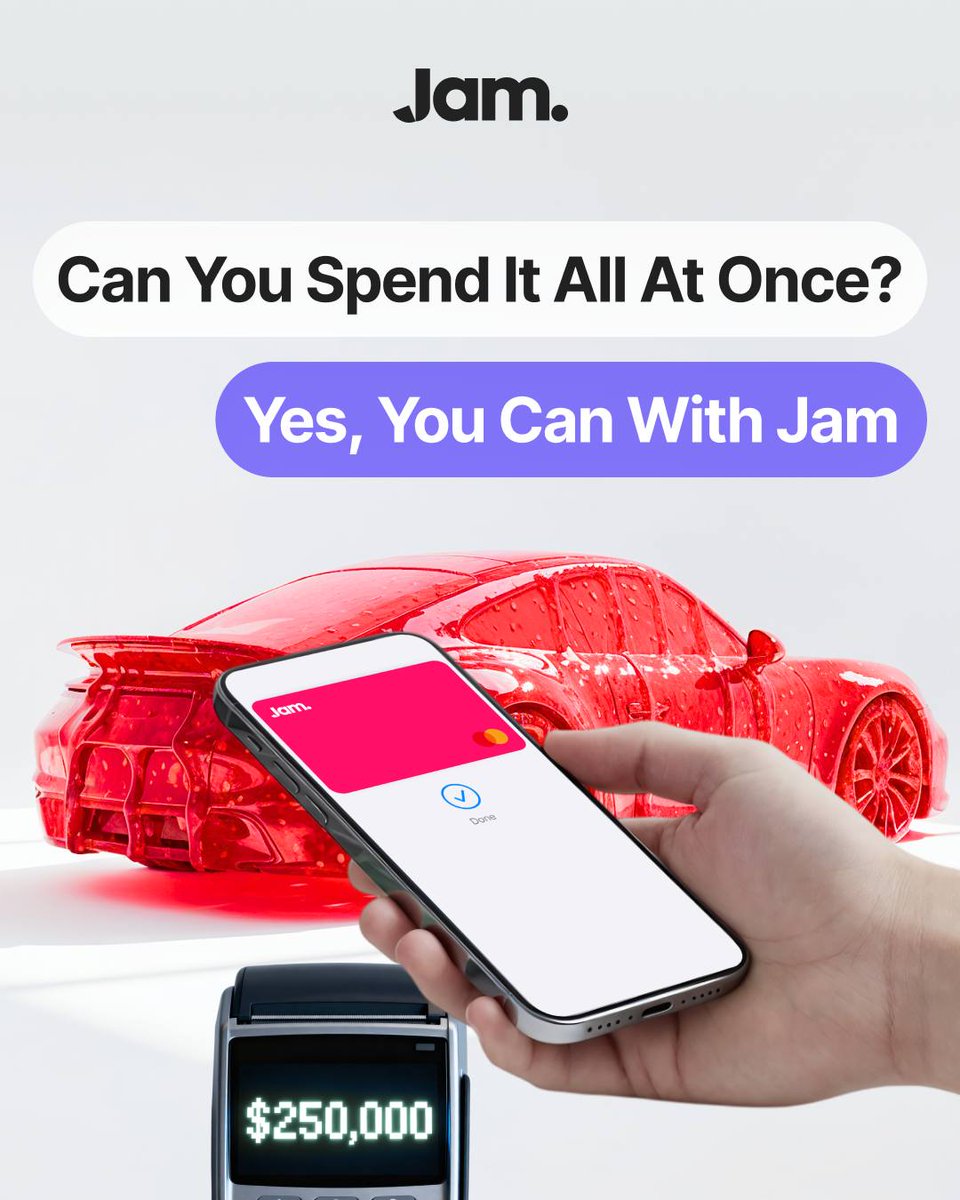 You can use up to $250,000 daily with Jam.
Enough for real life, business, or whatever you need — without extra verifications or approvals.