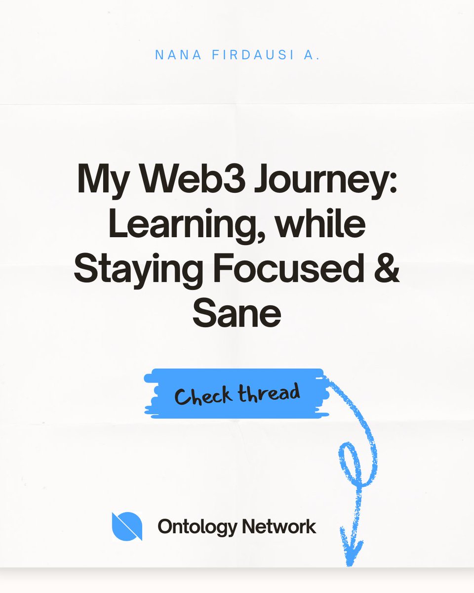 Predictive_An's tweet image. I’m Nana Firdausi a Data Analyst exploring Web3 🌍

I recently joined the @OntologyNg community, where trust, privacy, and decentralized identity lead the way.

I’ll be sharing my Web3 learning daily, and how projects like Ontology make the space more human-centered.

#Web3 #Onto