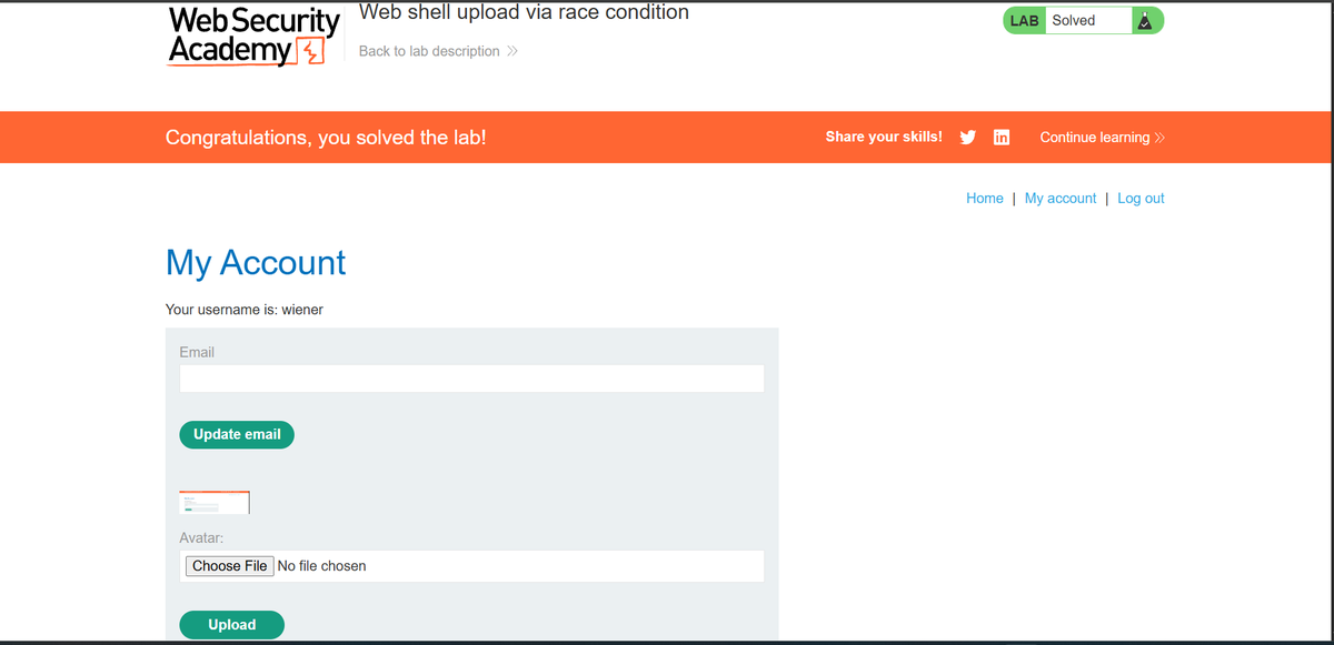 rikki59845's tweet image. 🎉 Explored Web shell upload via race condition! Eye-opening reminder that upload logic + race conditions = dangerous combos. #WebSec #AppSec @CyberMindSpace @anand114bug @RohitVishw54326