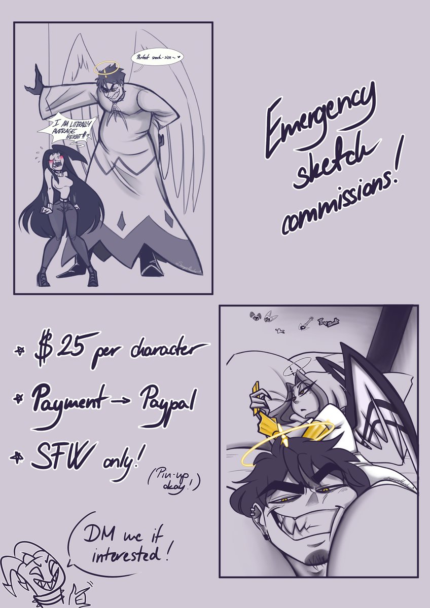 _SwampMonster_'s tweet image. Got some bills that really need to be taken care of so I'm opening EMERGENCY SKETCH COMMISSIONS!!!

DM me if interested and please, spread the word  🫶