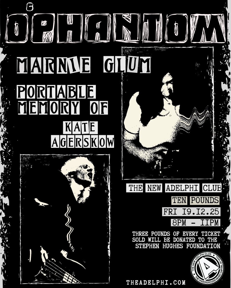 ophantomuk's tweet image. HULL!
We&apos;re thrilled to announce our first headline hometown show at the legendary @TheAdelphiClub on Fri 19 Dec

With support from @MarnieGlum, Portable Memory Of, &amp;amp; Kate Agerskow

£3 of every ticket sold will be donated to the wonderful @OalSteveHughes &amp;gt; bit.ly/OPhantomAdelph…