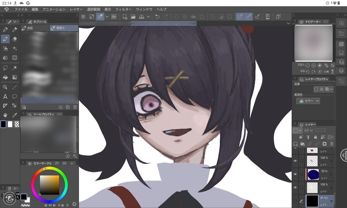 厚塗り練習中…