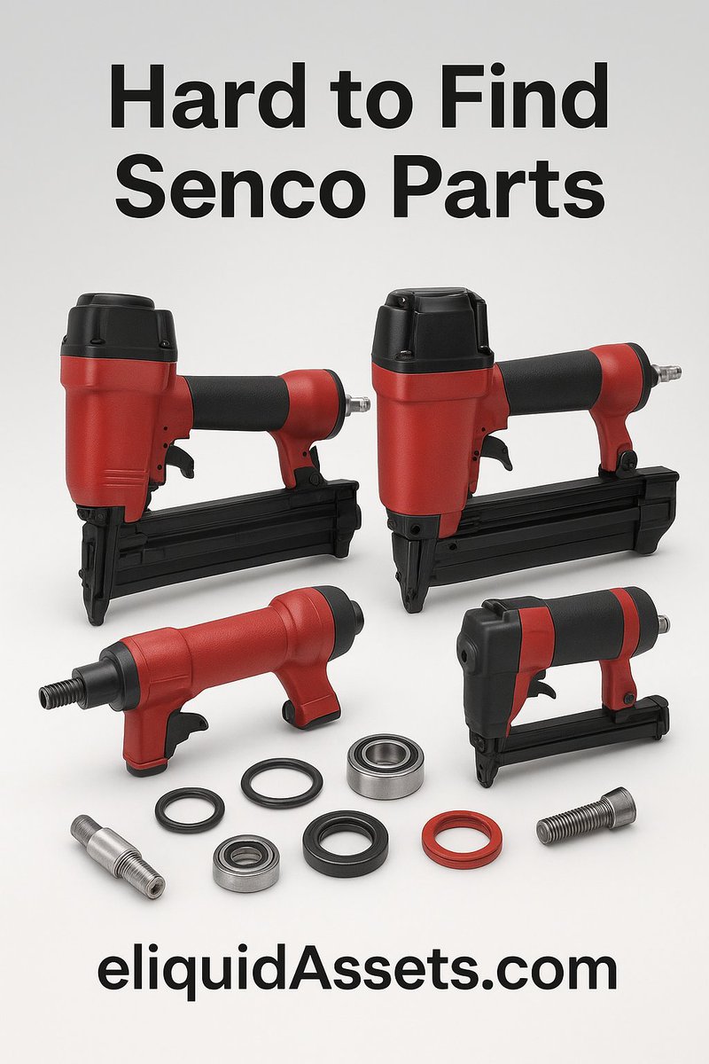 eLiquidAssets's tweet image. Don&apos;t let a broken Senco tool sideline your project. We specialize in locating and supplying hard-to-find parts. Fast shipping available. Get the right part, right away.  eliquidassets.com #SencoParts #Senco #PowerToolRepair #DIYTools #ToolParts