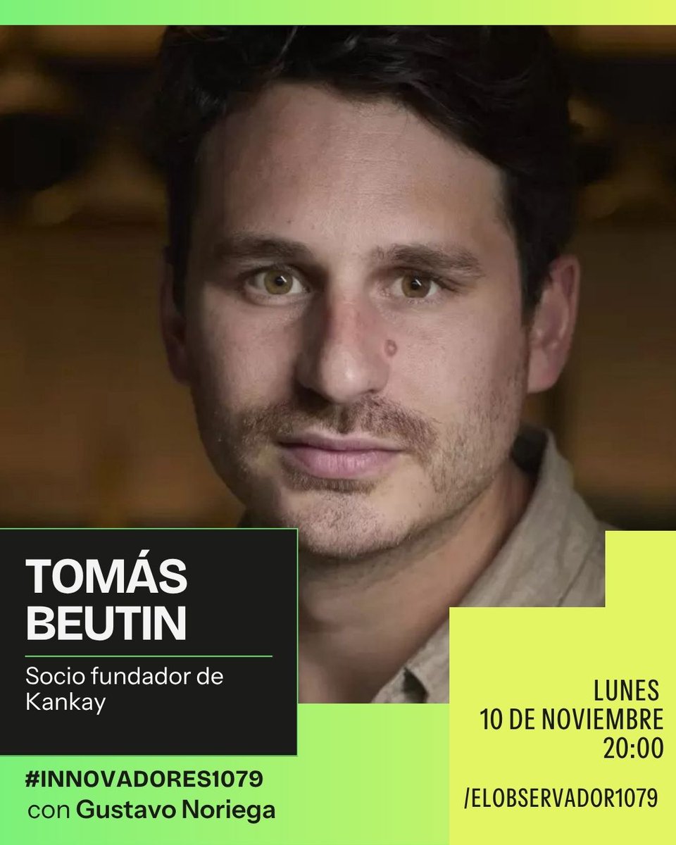 🔴 Hoy, a partir de las 20 hs, dialogamos con el Socio fundador de "Kankay", Tomás Beutin

📻 #Innovadores1079 con <a href="/Gus_Noriega/">Gustavo Noriega</a>