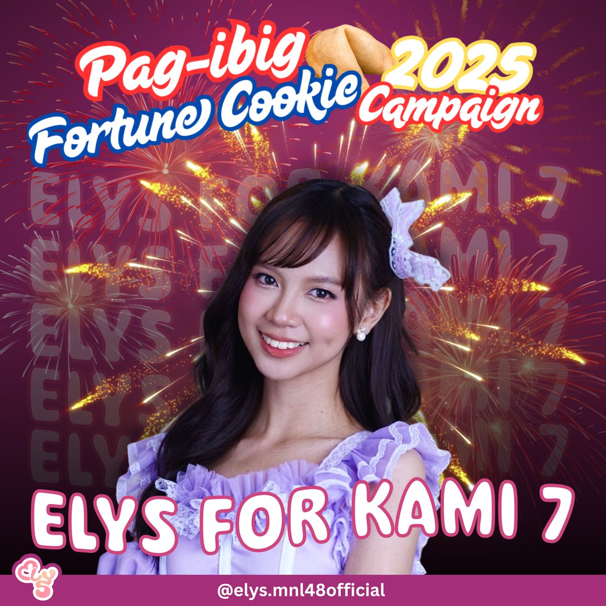 LovelysBloom's tweet photo. ✨ PAG-IBIG FORTUNE COOKIE 2025 ✨
“Elys for Kami7!” — our fortune, our goal. 🥠💙
Join us in supporting Elys’ journey to Kami7 through the Pag-IBIG Fortune Cookie 2025 Campaign 🌷
Every contribution counts 💖
#MNL48Elys #ElysForKami7 #ElysFortune #PagIBIGFortuneCookie2025 https://t.co/Bl8k5IESsj