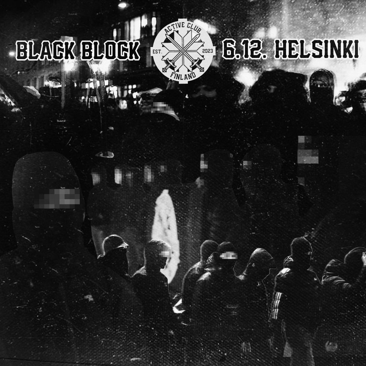 ActiveClubFin's tweet image. HELSINKI ON MEIDÄN! ⚡️

Kansallismieliset valtaavat Helsingin kadut itsenäisyyspäivänä 6. Joulukuuta!

Liity kansallismielisten mustaan blokkiin itsenäisyyspäivän marsseilla! 
👉🏻 Suomi Herää ja 612 -kulkue

XIV 🏴‍☠️