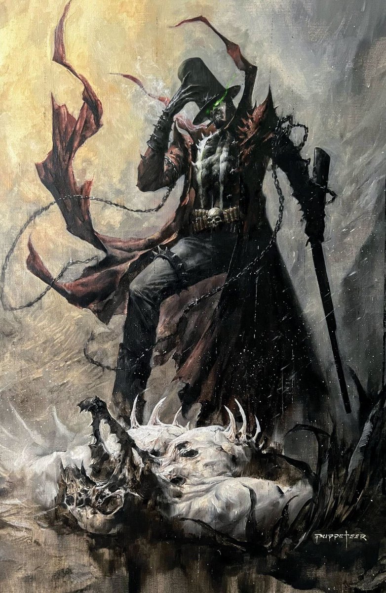 HellSpawn444's tweet image. Gunslinger Spawn
Artist: PUPPETEER
#Spawn #GunSlinger #HellSpawn #ComicCover #ImageComics #ToddMcFarlane #PUPPETEER